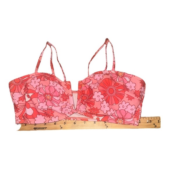 Shein Pink Floral Print High Waisted Bikini Set, Medium - Picture 6 of 10